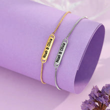 Cargar imagen en el visor de la galería, Pulsera de cadena ajustable de acero inoxidable para mujer