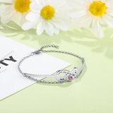 Pulseras personalizadas de acero inoxidable para mujer