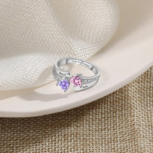 Load image into Gallery viewer, Anillo de compromiso de boda con nombre grabado personalizado