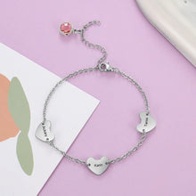 Load image into Gallery viewer, pulsera personalizada con grabado de nombre y piedra natal