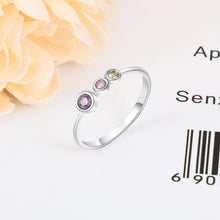 Load image into Gallery viewer, Anillo de Plata de Ley 925 personalizado para mujer