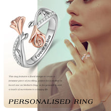 Load image into Gallery viewer, Anillo grabado personalizado con nombre elegante para mujer