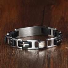 Load image into Gallery viewer, Pulsera de acero inoxidable con Cruz para hombre