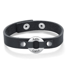 Load image into Gallery viewer, PULSERAS CON grabado de nombre personalizado para hombre