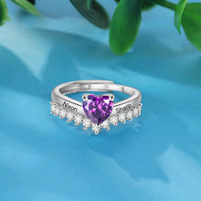 Load image into Gallery viewer, Anillo de compromiso de boda personalizado clásico para mujer