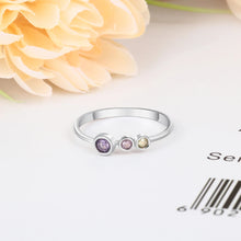 Load image into Gallery viewer, Anillo de Plata de Ley 925 personalizado para mujer