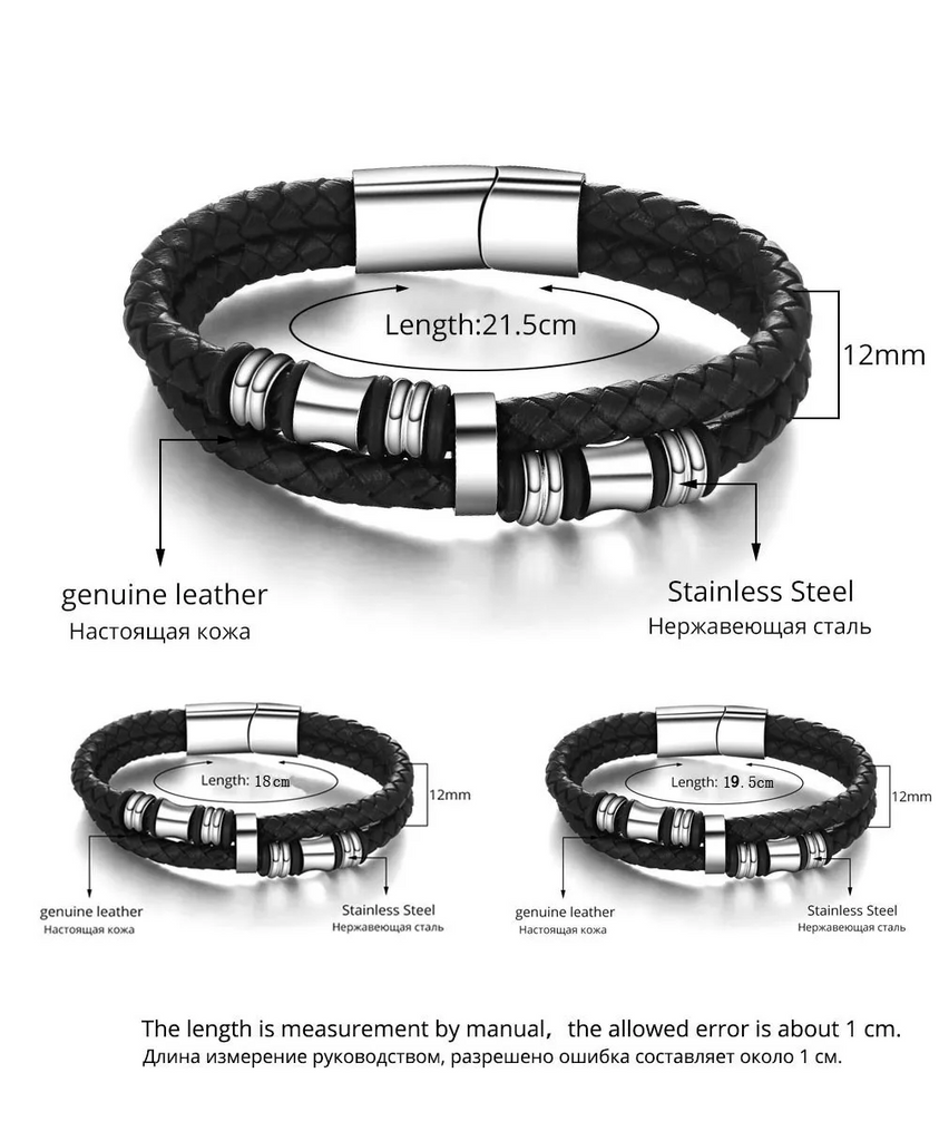 Pulsera de acero inoxidable para hombre