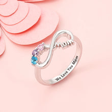 Load image into Gallery viewer, Anillos de plata de ley 925 personalizados para madres