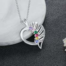 Load image into Gallery viewer, Collar de plata de ley 925 con grabado personalizado para mujer