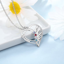 Load image into Gallery viewer, Collares de piedra natal familiares personalizados para esposa