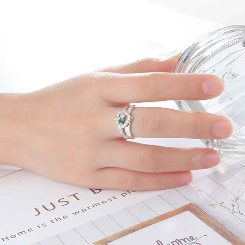 Regalo personalizado piedra natal grabado personalizado 2 nombres