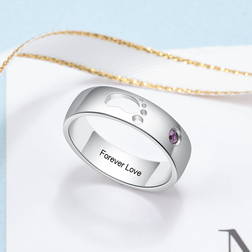 Anillo personalizado con nombre para mujer