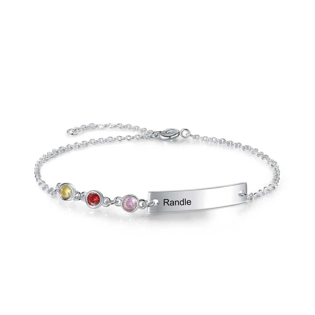 Pulseras personalizadas con nombre para madres