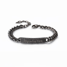 Load image into Gallery viewer, Pulsera con grabado personalizado para hombre