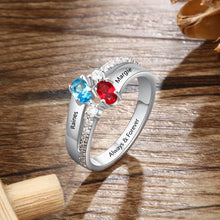 Load image into Gallery viewer, Anillo de Plata de Ley 925 personalizado con nombre grabado