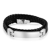 Load image into Gallery viewer, Pulsera de cuero con foto personalizada para hombre