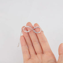 Load image into Gallery viewer, Pulseras de plata de ley 925 personalizadas con nombre infinito para mujer