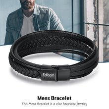 Load image into Gallery viewer, pulsera personalizada de acero inoxidable para hombre