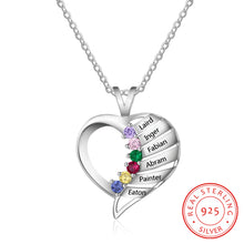 Load image into Gallery viewer, Collar de plata de ley 925 con grabado personalizado para mujer