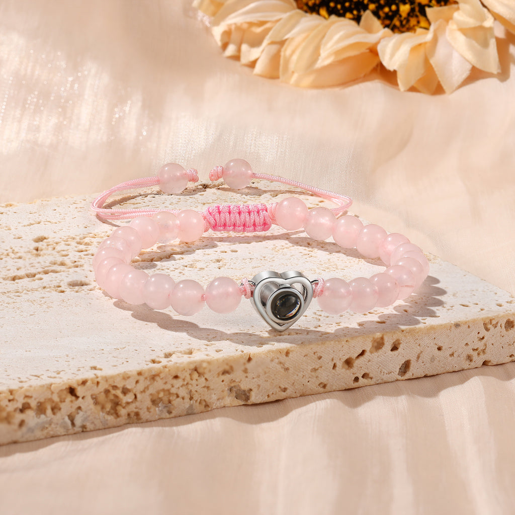 Pulsera de proyección de foto personalizada para mujer