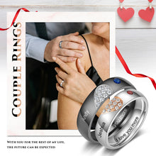 Load image into Gallery viewer, Anillos personalizados de acero inoxidable para pareja