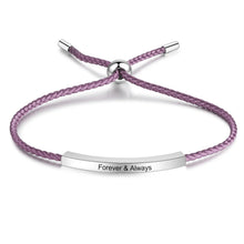 Load image into Gallery viewer, pulsera con grabado personalizado para mujer