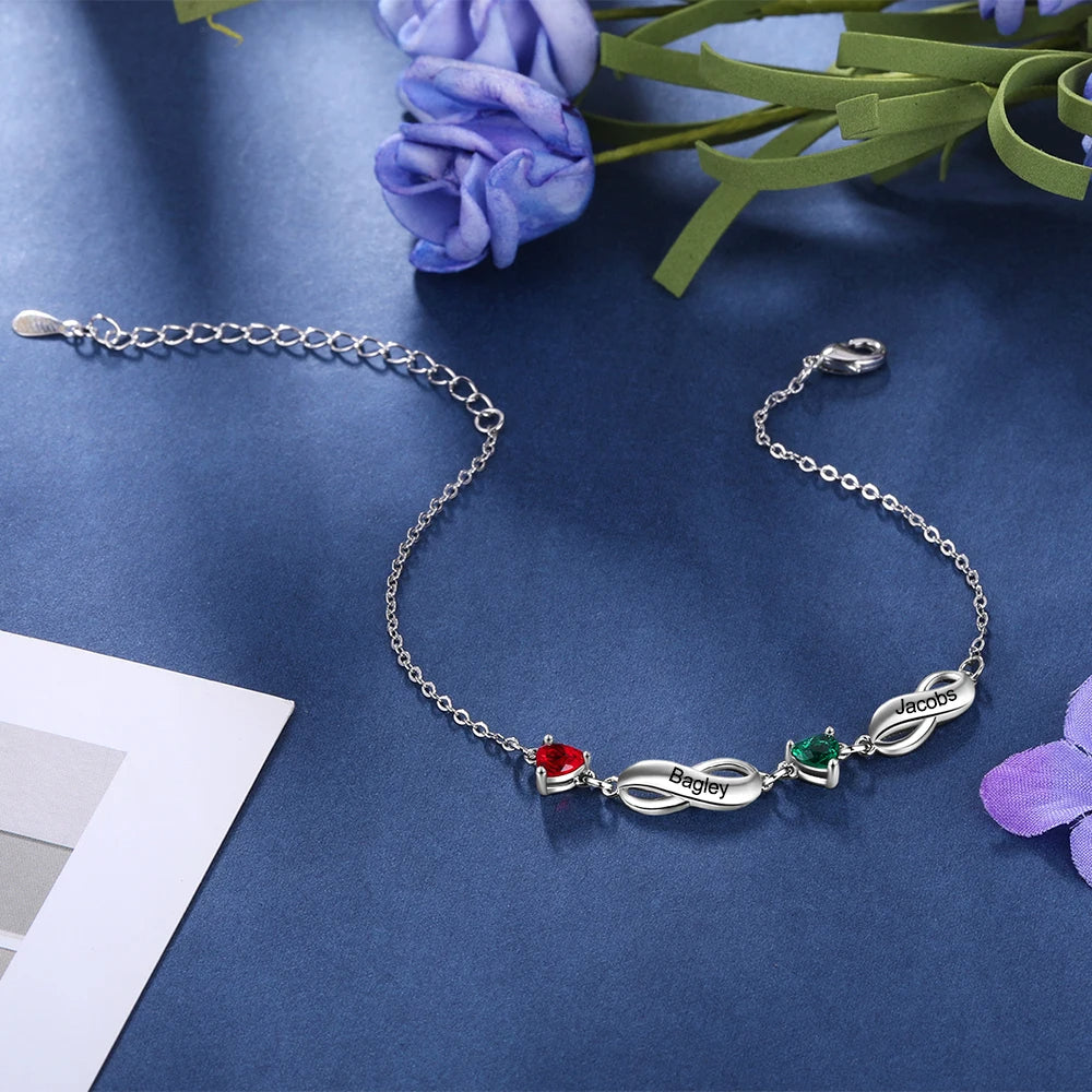 Pulsera Infinity personalizada para mujer