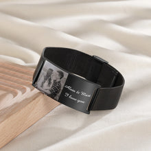 Load image into Gallery viewer, Pulseras personalizadas con grabado de fotos para hombre