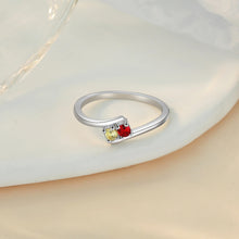 Load image into Gallery viewer, Anillos de piedra natal personalizados para mujer