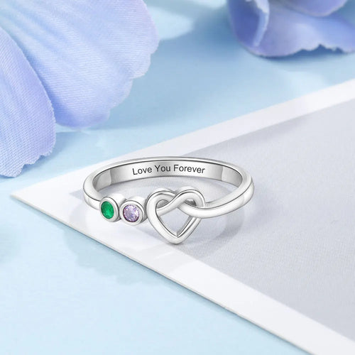 Anillo con grabado personalizado para mujer