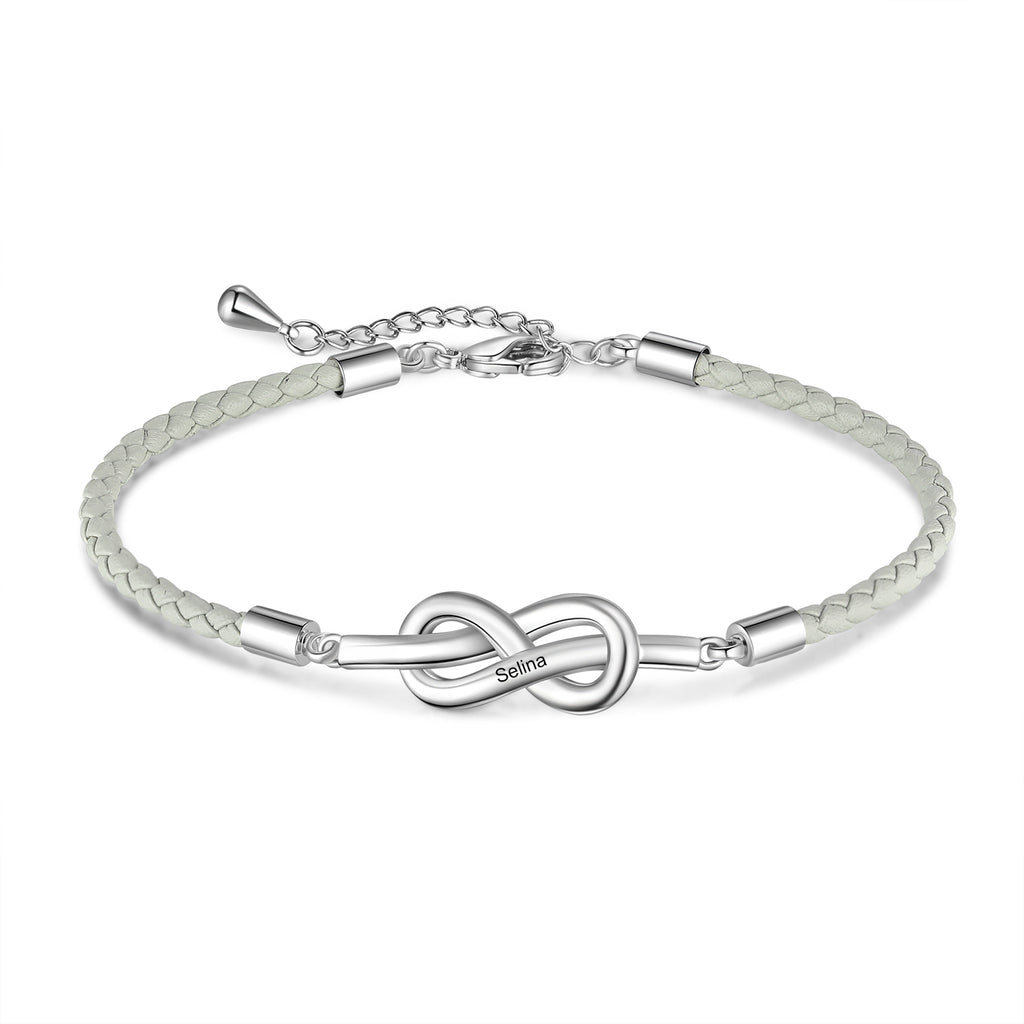 pulsera personalizada Infinity pareja para hombre y mujer