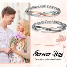 Load image into Gallery viewer, Pulseras personalizadas de acero inoxidable para mujer