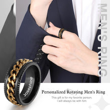 Load image into Gallery viewer, Anillos grabados personalizados para hombres