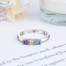 Load image into Gallery viewer, Anillos de plata de ley 925 con nombre personalizado para mujer