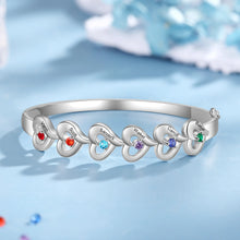 Cargar imagen en el visor de la galería, Pulsera de corazón múltiple personalizada