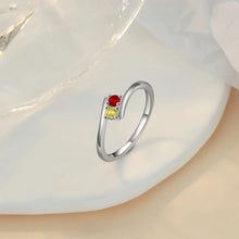 Load image into Gallery viewer, Anillos de piedra natal personalizados para mujer