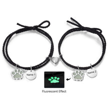 Cargar imagen en el visor de la galería, Pulsera de pareja con grabado de nombre personalizado