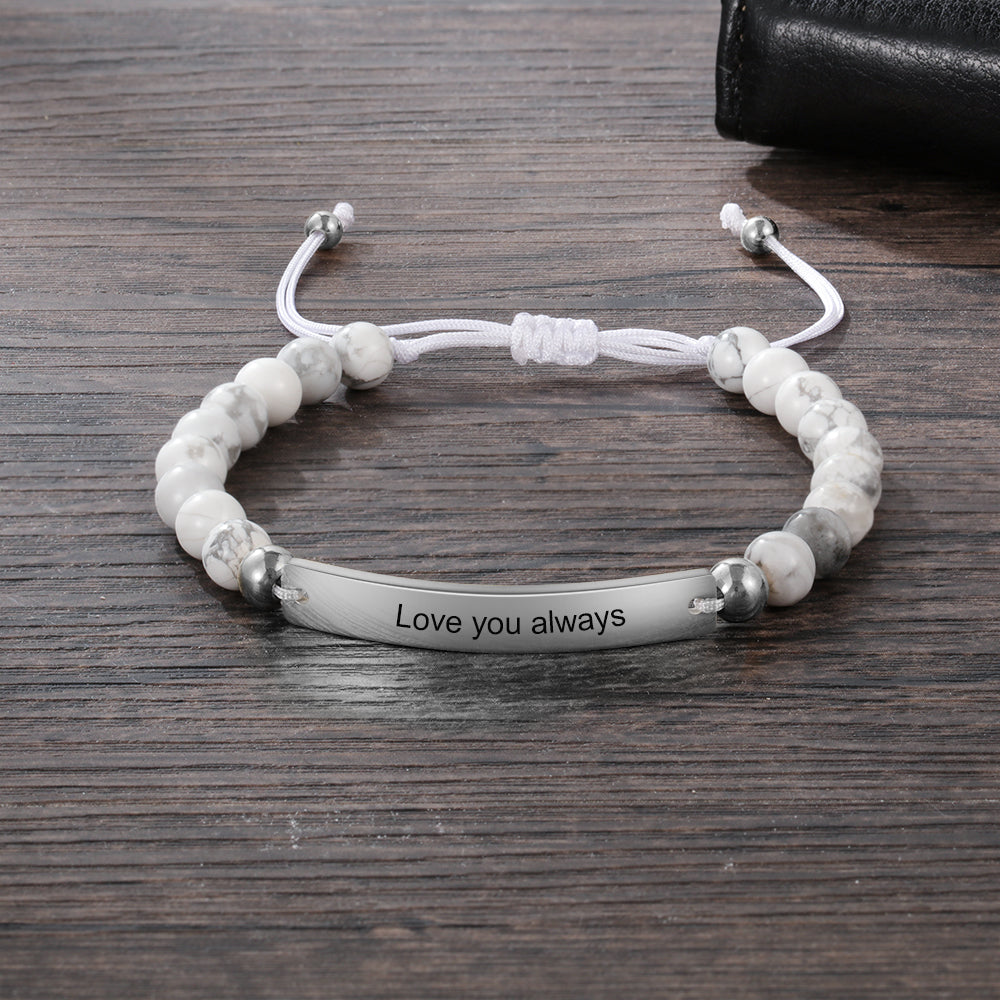 pulsera con grabado personalizado para hombre