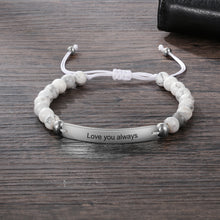 Load image into Gallery viewer, pulsera con grabado personalizado para hombre