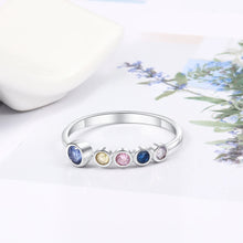 Load image into Gallery viewer, Anillo de Plata de Ley 925 personalizado para mujer