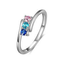 Load image into Gallery viewer, Anillos de piedra natal personalizados para mujer