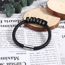 Load image into Gallery viewer, Pulsera de cuero personalizada para hombre