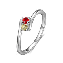 Load image into Gallery viewer, Anillos de piedra natal personalizados para mujer