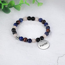 Load image into Gallery viewer, pulsera personalizada de acero inoxidable con disco redondo para hombre