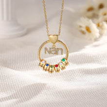 Load image into Gallery viewer, Collar de círculo Nan personalizado con 1-8 piedra natal