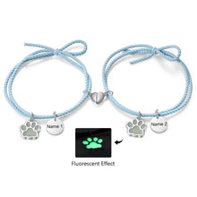 Cargar imagen en el visor de la galería, Pulsera de pareja con grabado de nombre personalizado