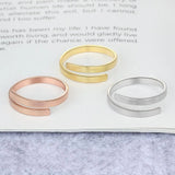 Anillo personalizado con nombres grabados, 3 colores disponibles