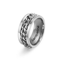 Load image into Gallery viewer, Anillos grabados personalizados para hombres