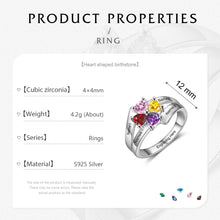 Load image into Gallery viewer, Anillo de compromiso de boda con nombre grabado personalizado