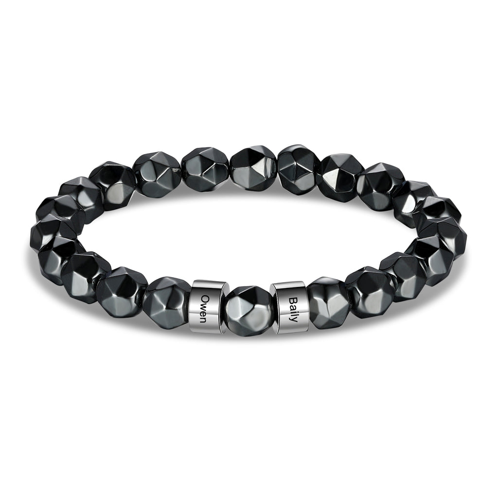 Pulsera de cadena con grabado personalizado para hombre